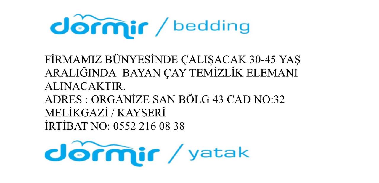 Çay Temizlik Elemanı Alınacaktır ilan görseli