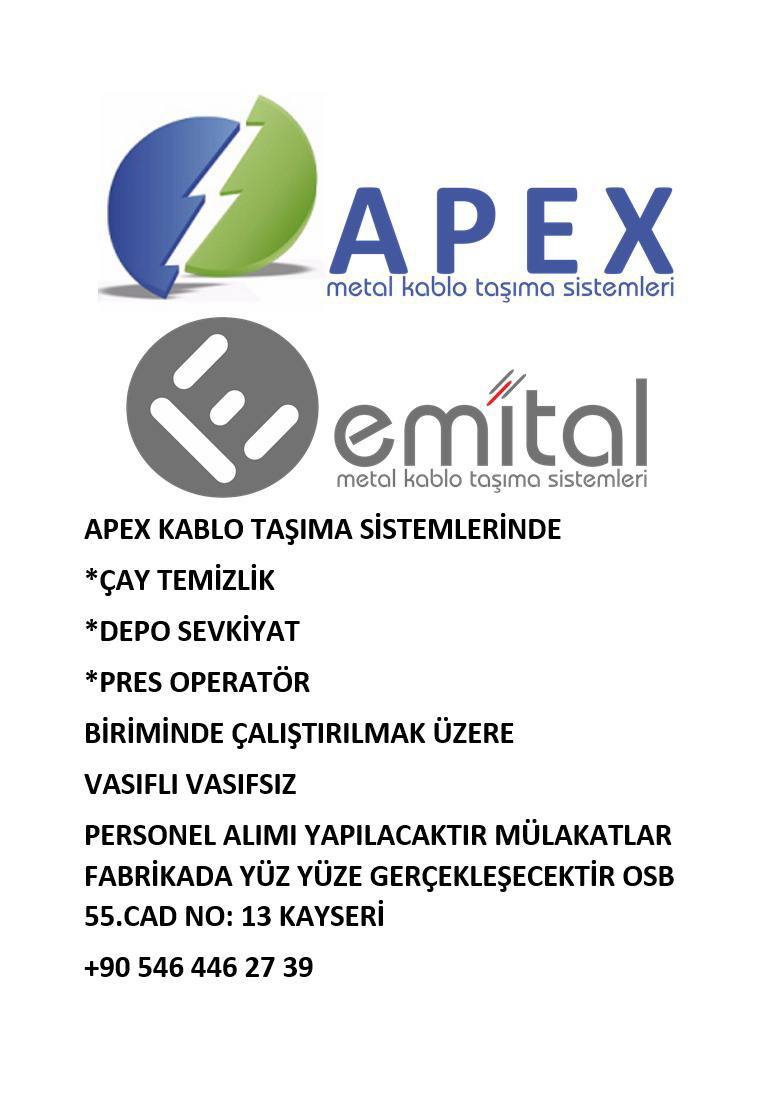 Vasıflı Vasıfsız eleman aranıyor ilan görseli