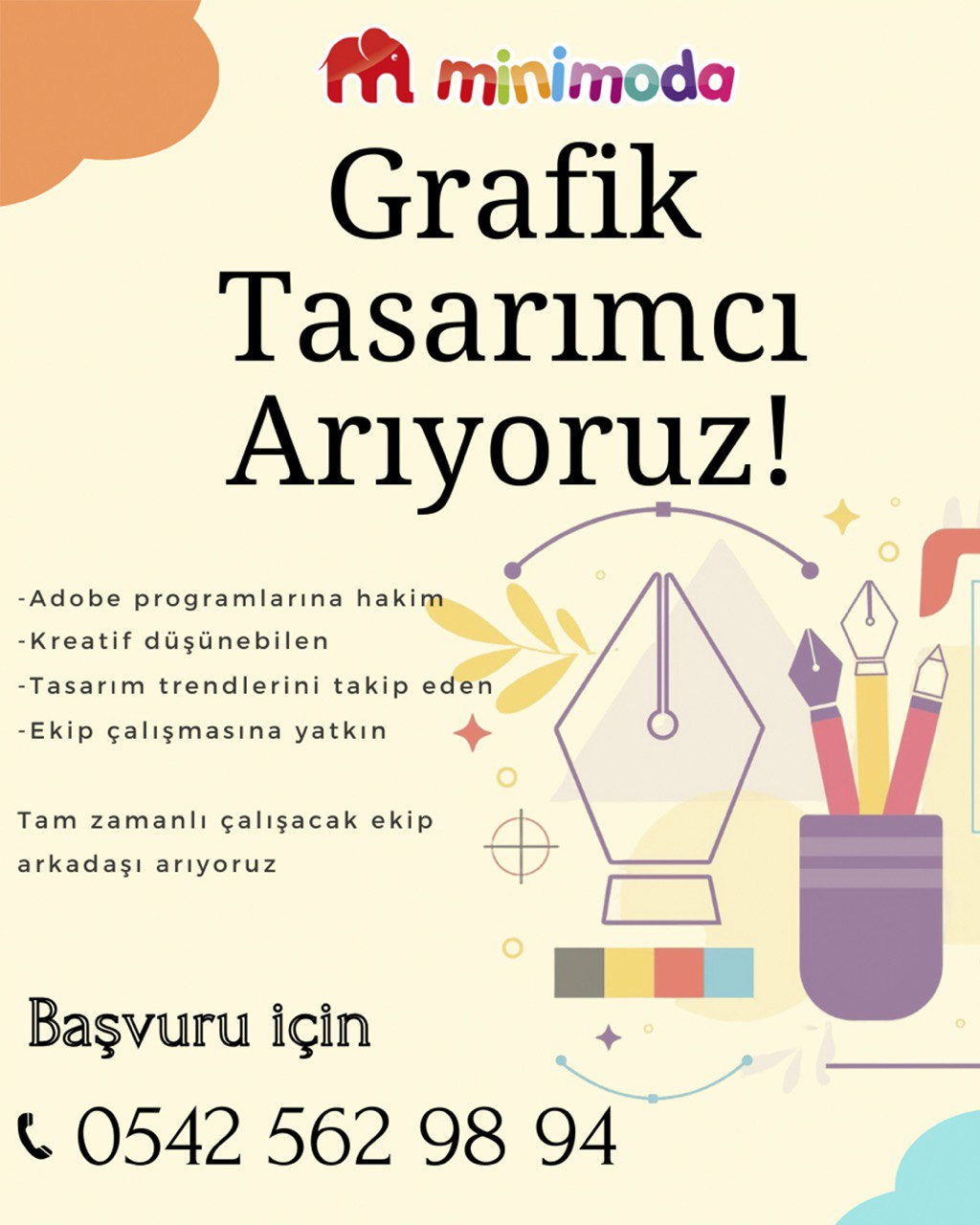 Grafik Tasarımcı Arıyoruz! ilan görseli