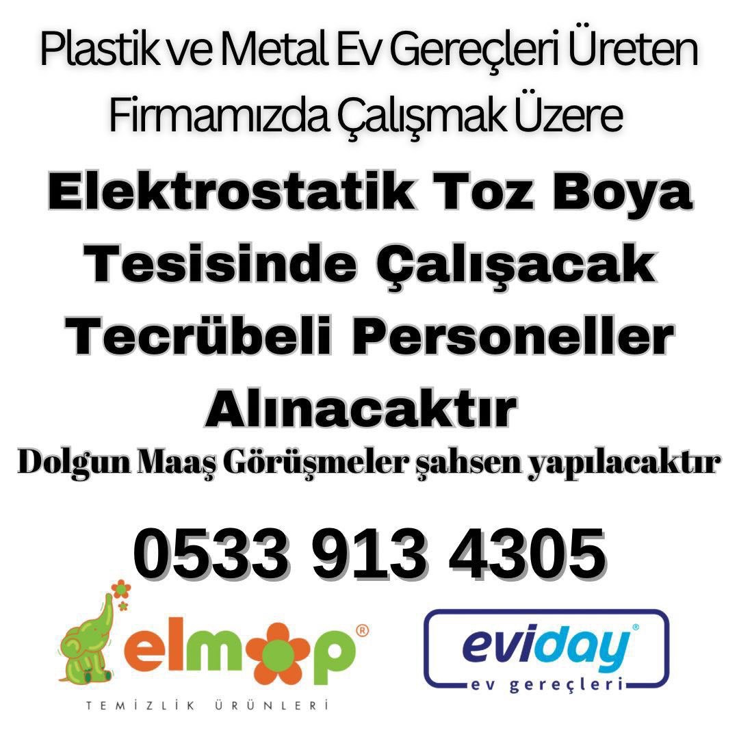 Elektrostatik Toz Boya Ustası Aranıyor ilan görseli