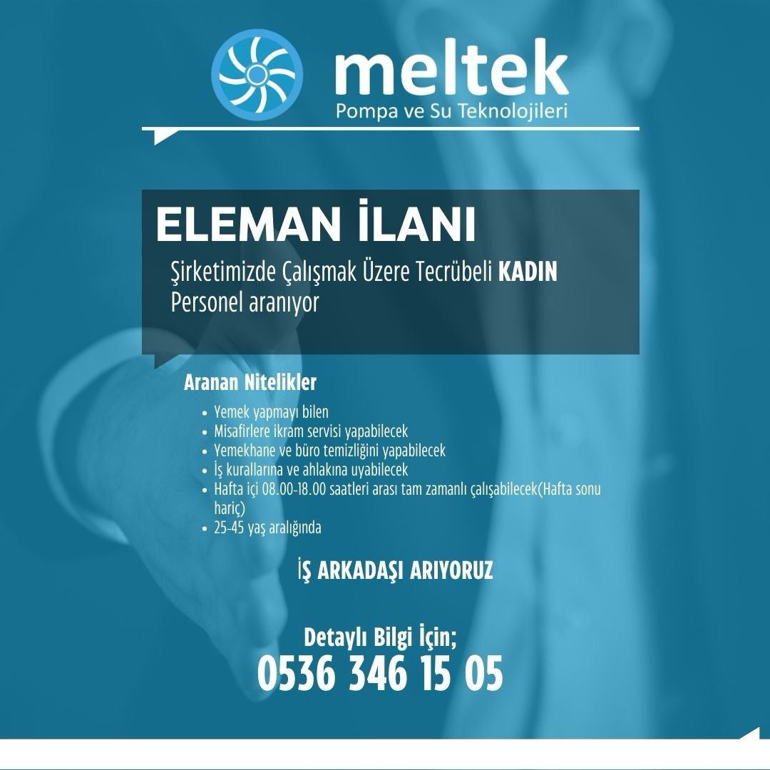 Kadın Personel aranıyor ilan görseli