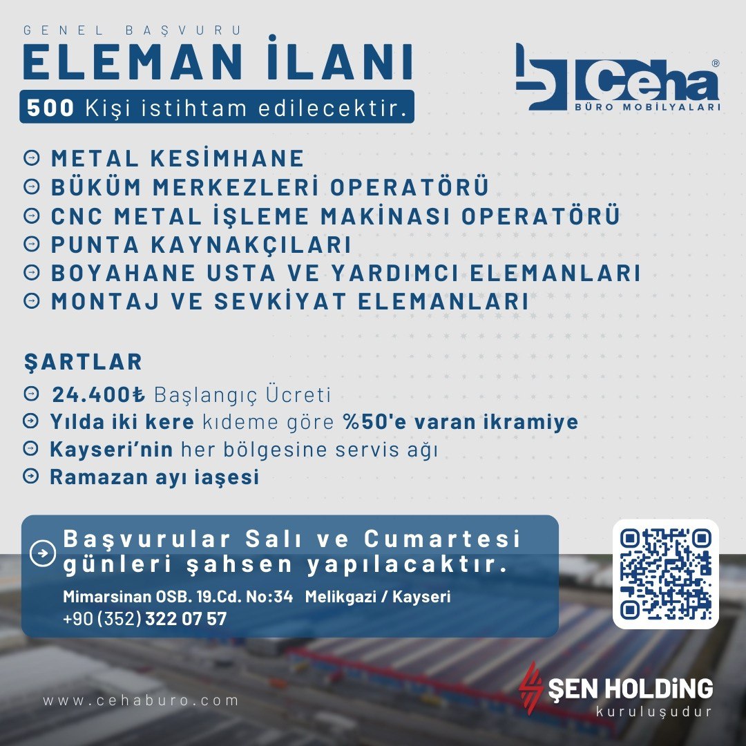 500 Kişi İstihdam Edilecektir ilan görseli