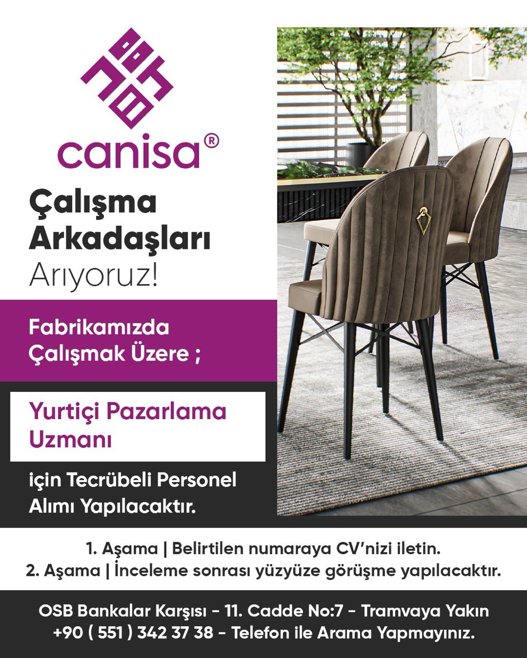 Dış Ticaret Uzmanı ve Yurt içi pazarlama uzmanı aranıyor ilan görseli