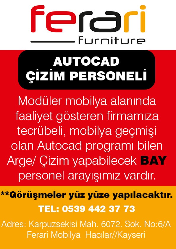 Çizim personeli aranıyor ilan görseli