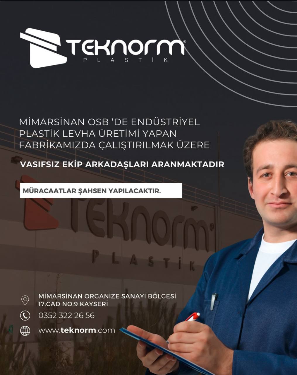 Vasıfsız ekip arkadaşları arıyoruz ilan görseli
